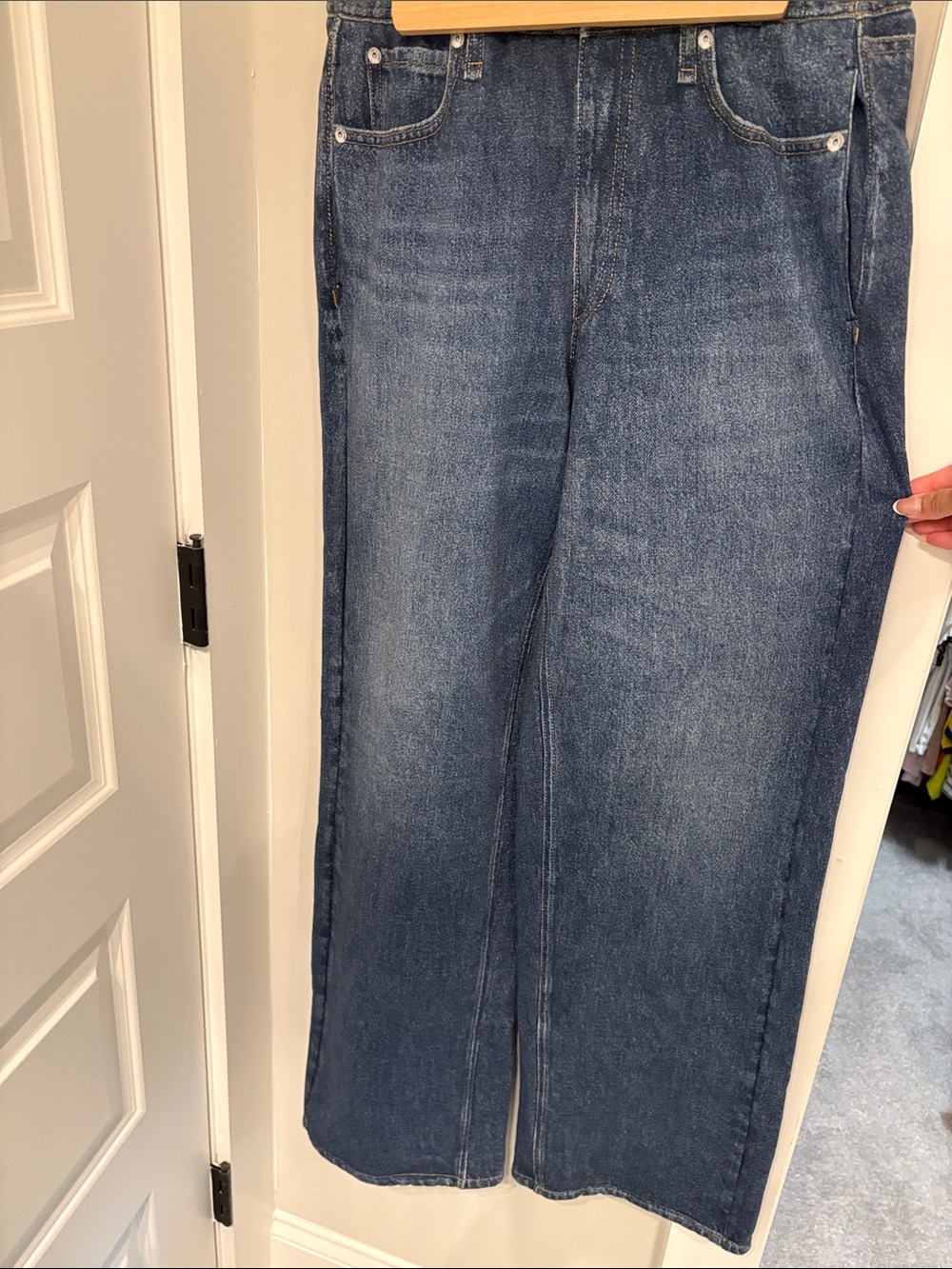 rag & bone Miramar Wide-Leg Jeans in Petra - Picture 2 of 5